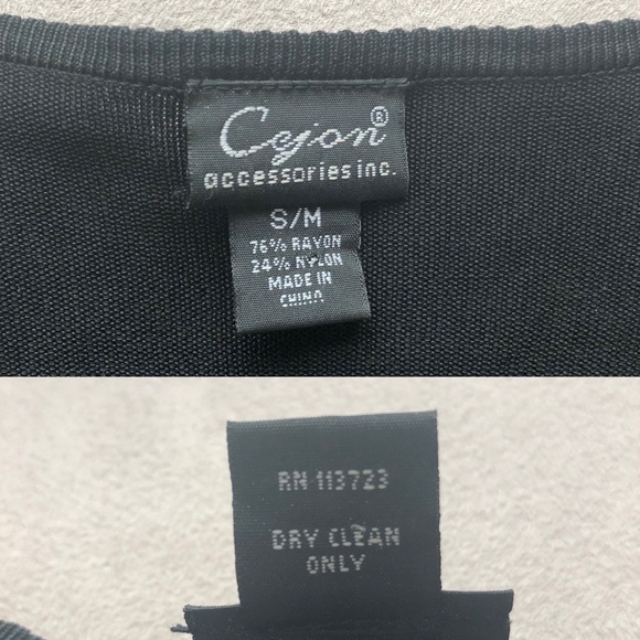 Cejon Accessories Black Tie Shrug - Picture 6 of 16